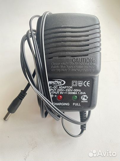 Адаптеры: 6v-300mA; 12v-600mA; 12v-400mA