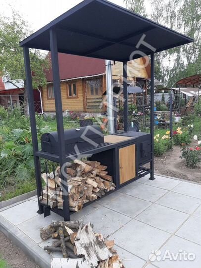 Беседка с мангалом