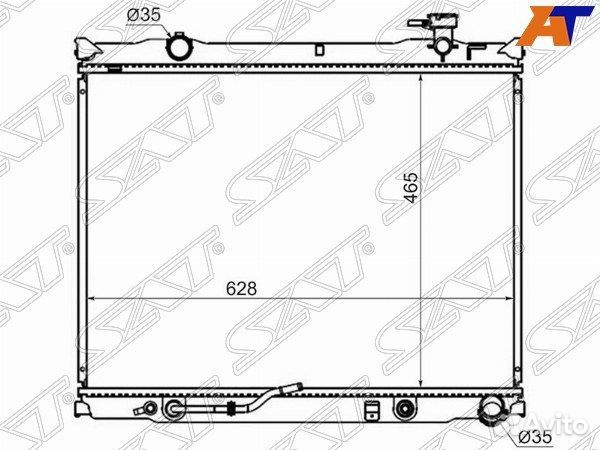 Радиатор KIA sorento 2.5TD 06-10