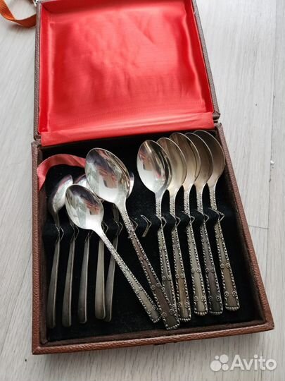 Набор ложечек. Мельхиор. СССР Таллин