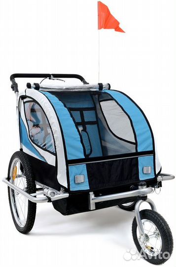 Велоприцеп 2-х местный, складной