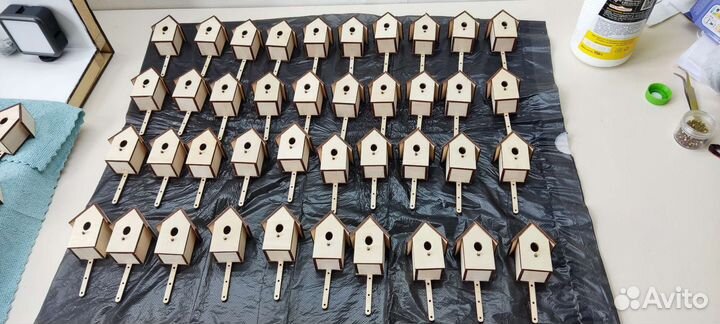 Мини декоративные скворечники для цветов опт