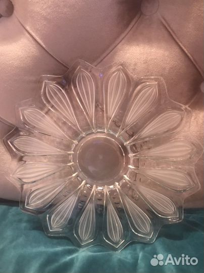 Ваза для фруктов хрусталь