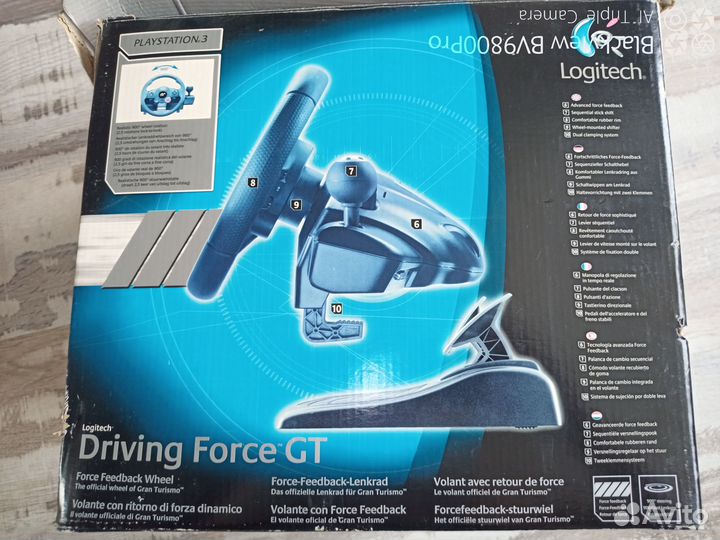 Игровой руль logitech driving force gt