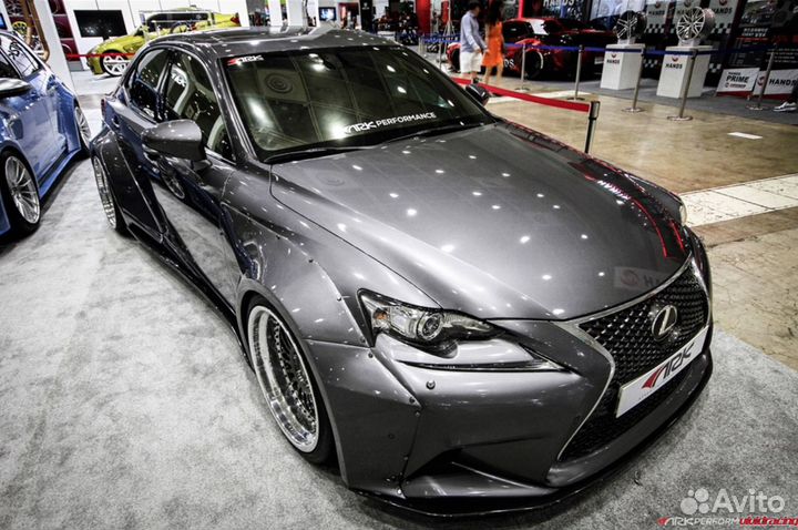 Тюнинг губа переднего бампера на lexus is 250 2-3