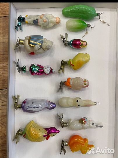 Новогодние елочные игрушки СССР