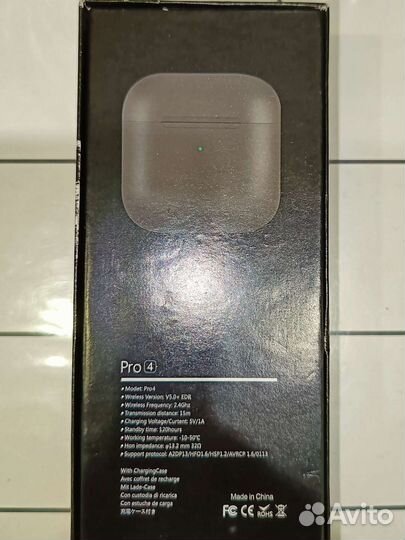 Беспроводные наушники Tws Pro 4 чёрные