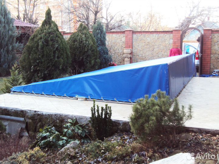 Тентовое покрытие для бассейнов из ткани пвх