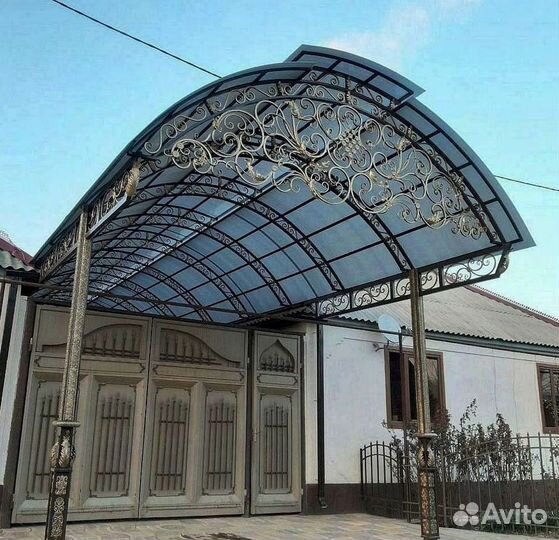 Навесы из поликарбоната для дома и дачи