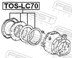 Рем.комплект сальников пов. кулака Lexus toslc70