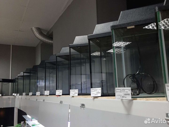 Аквариумы новые разных форм, изготовим под вас