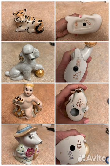 Олимпийский мишка и другие винтажные фигурки СССР