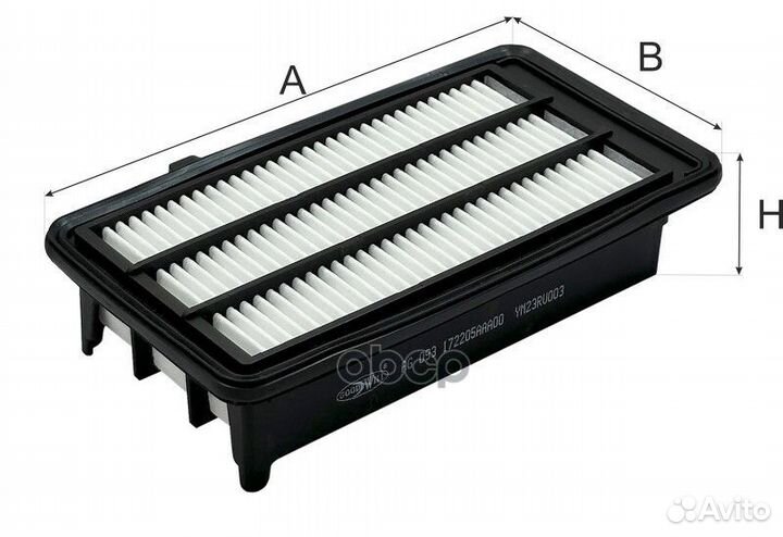 Фильтр воздушный honda Civic X, CR-V V