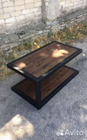 Журнальный стол в стиле лофт