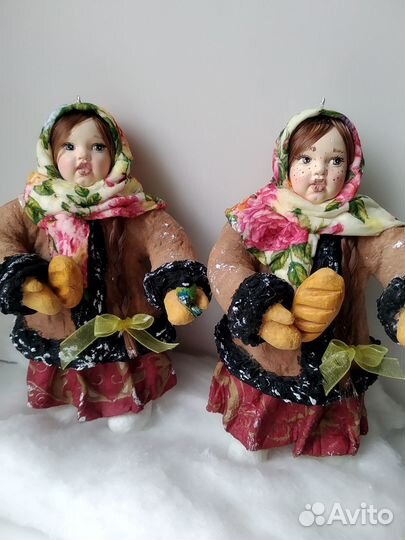 Ватные елочные игрушки