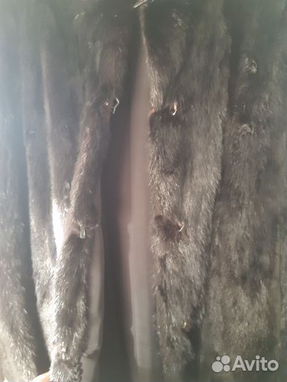 Шуба норковая с капюшоном 48 50 длинная