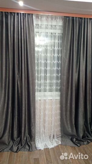 Шторы+ тюль комплект новые