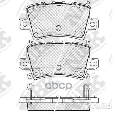 Колодки тормозные дисковые honda civic 1.8 2005