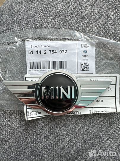 Значек для mini cooper