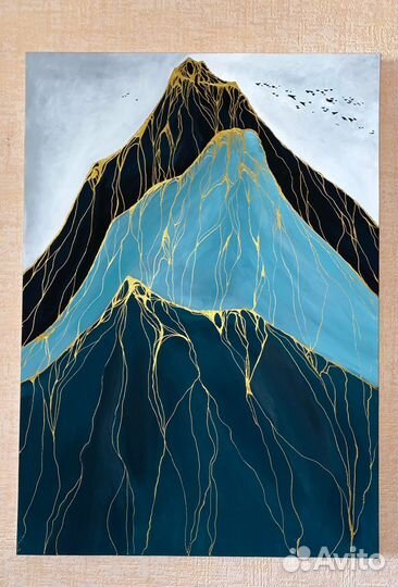 Картина «Горы» 70 х 50. Акрил. Холст