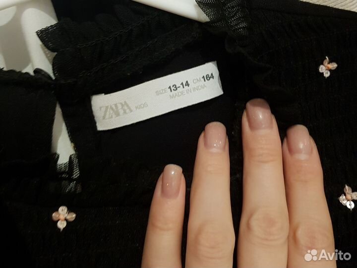 Нарядное платье zara 164 рост для девочки сетка