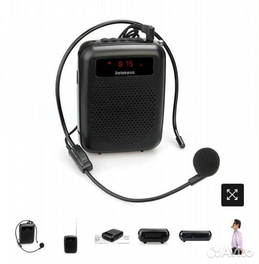Радиоприемник с микрофоном,громкоговоритель-reteke