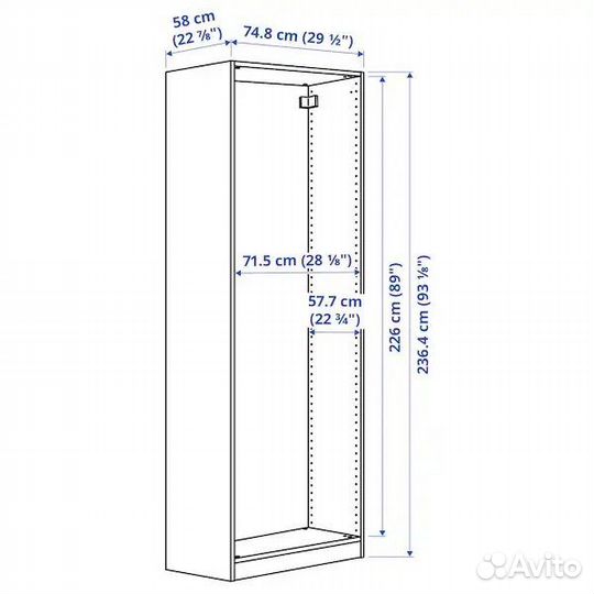 Шкаф купе IKEA пакс