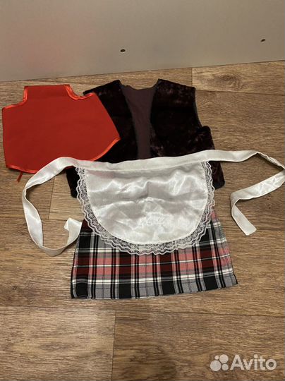 Костюм красной шапочки для малышки