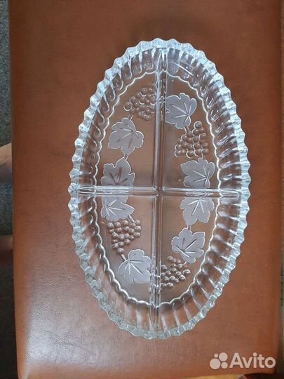 Хрустальная менажница