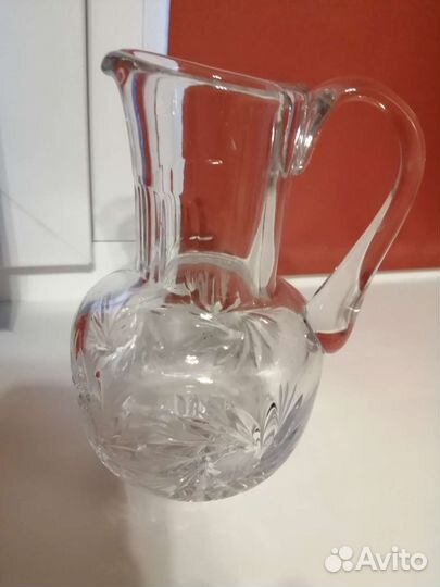Кувшин СССР, выс 19см, хрусталь