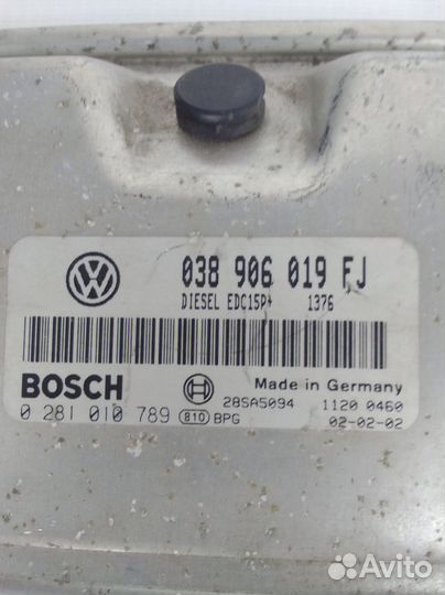 Блок управления двигателем Skoda Octavia I рестайл