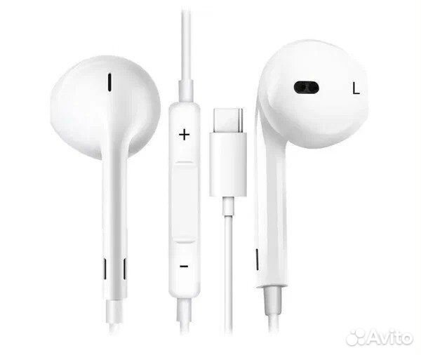 Проводные наушники для iPhone 15/Наушники вкладыши