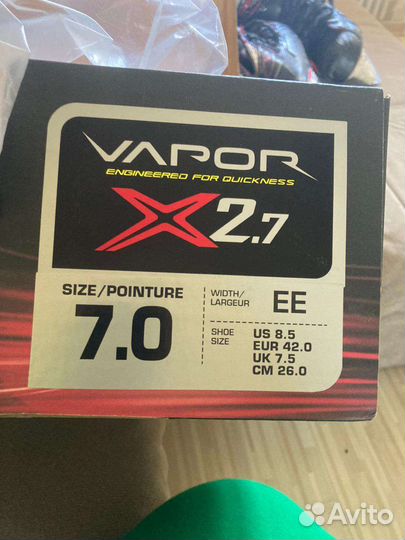 Хоккейные коньки bauer vapor x2.7 Sr (07/Ee)