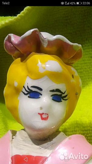 Фарфор СССР статуэтка крышка редкость