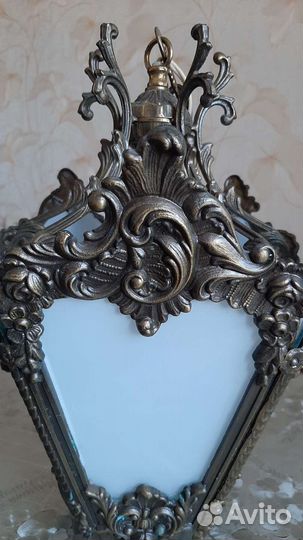 Люстра-фонарь. Литьё бронза СССР