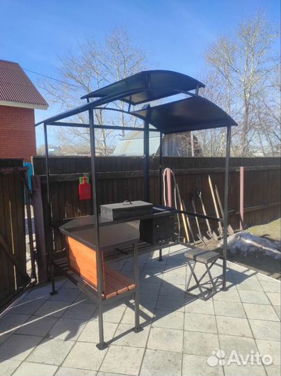 Беседка мангал