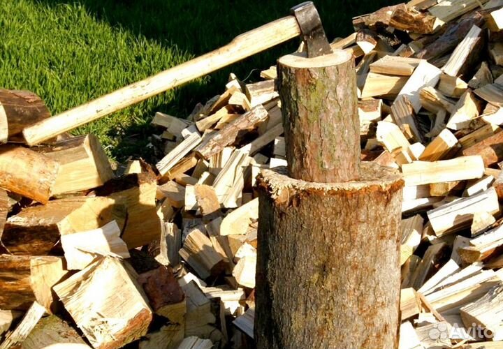 Дрова березовые наколотые