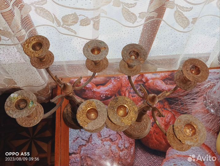 Подсвечник латунь СССР