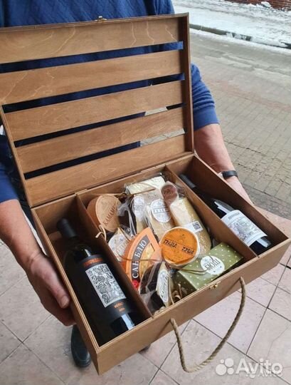 Ящик деревянный подарочный под заказ оптом