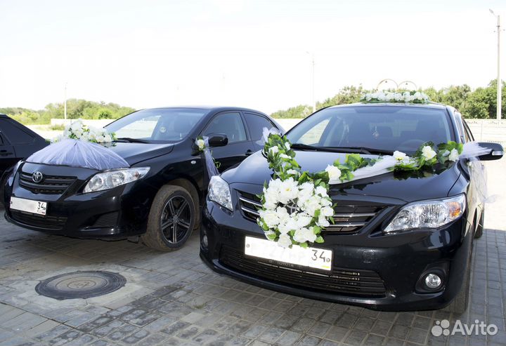 Свадебное украшение авто