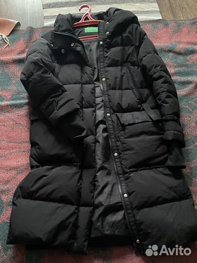 Пуховик зимний на юношу молодежный Benetton