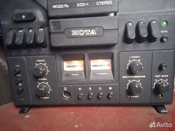 Катушечный магнитофон нота 203-1