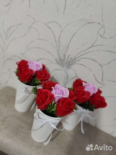 Цветы из мыла