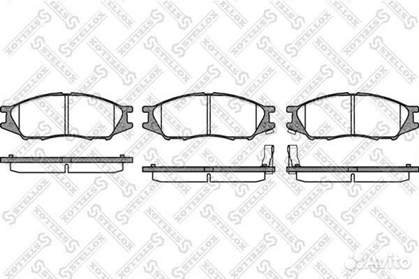 001 080-SX D1233M-01 колодки дисковые п.\ Nissan S