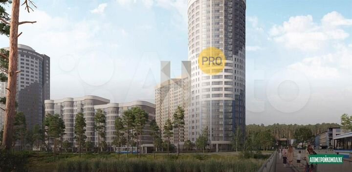 2-к. квартира, 72,7 м², 15/20 эт.