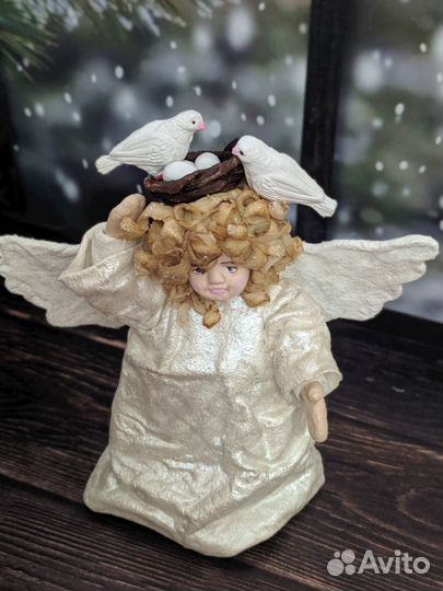 Ватная ёлочная игрушка