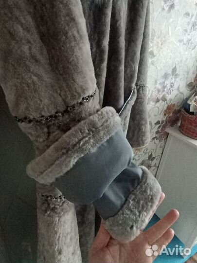 Мутоновая шуба размер 48