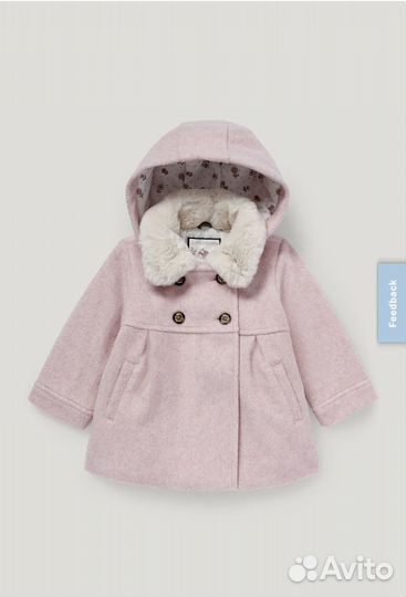 Пальто для девочки 74 80 c&a zara