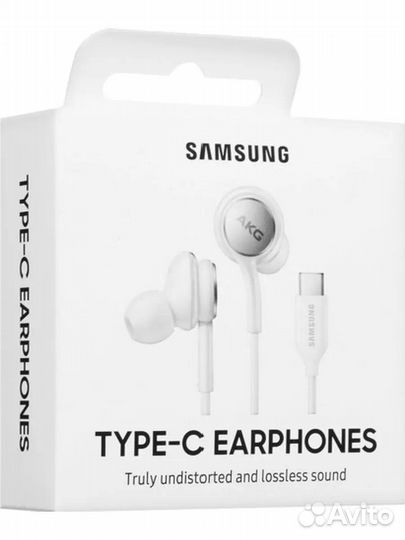 Проводные наушники samsung akg type c