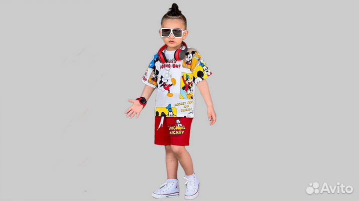 Спортивный костюм детский футболка и шорты Zara